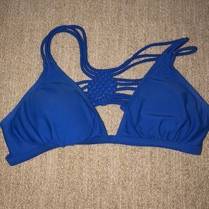 Blue Strappy Bikini Top!